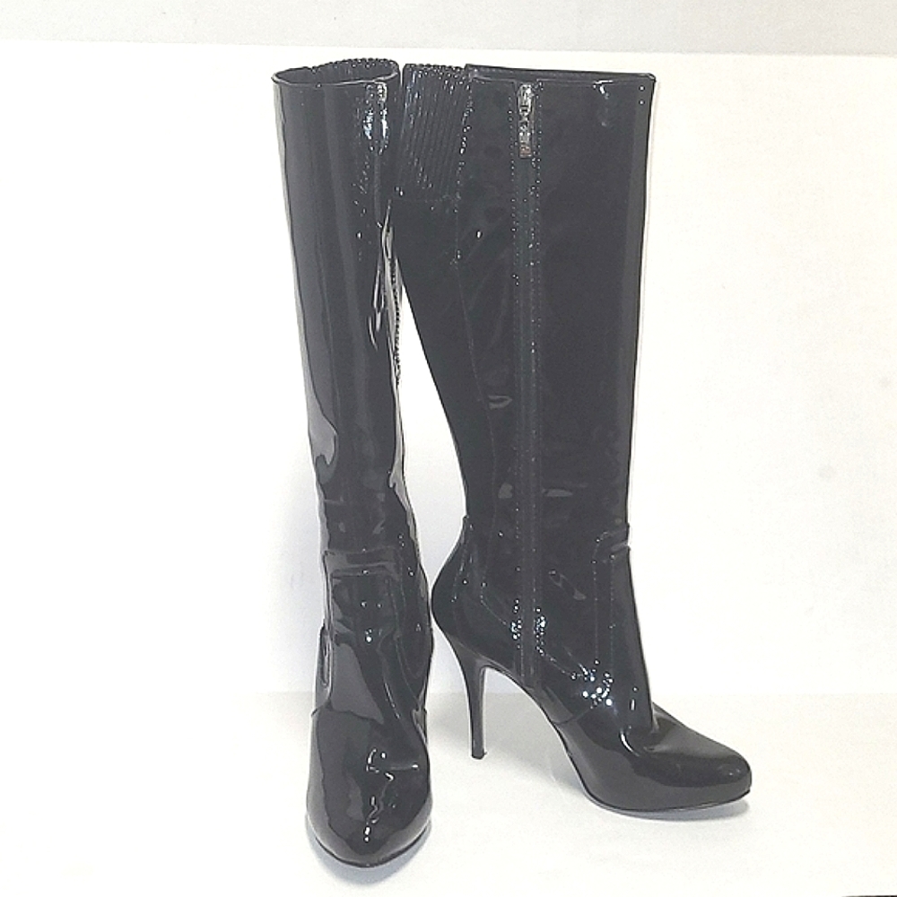 Guess Patent Leather (faux) Stiletto Boots